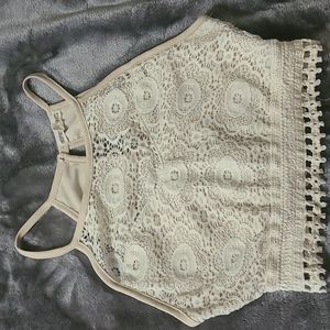Cream Colored Crop Top